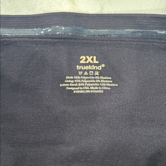 Truekind®️ Convertible Strapless Bandeau Bra Black 2XL - Picture 4 of 8